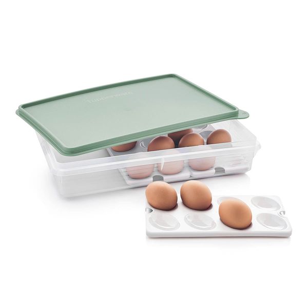 Tupperware® Snack-Stor® Large Storage Container with 3 Egg Tray Insert