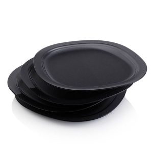 Tupperware® Microwave Reheatable Luncheon Plates | Reusable, Set of 4