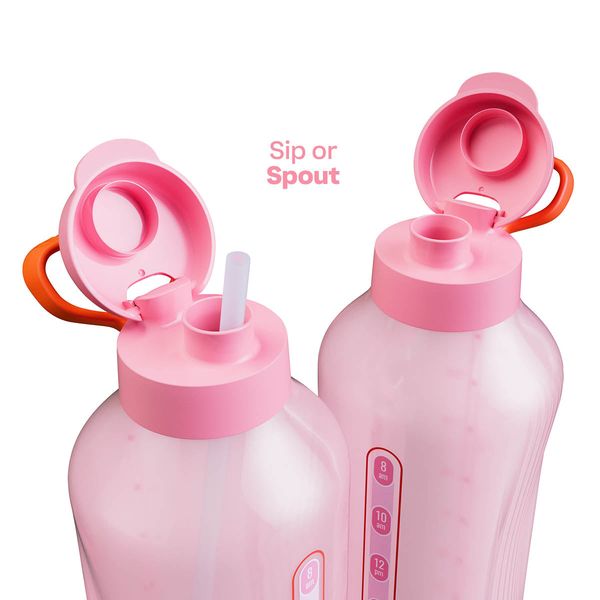Tupperware® AquaVibe® Water Bottle | 67 oz./2 L (Pink) - Image 7