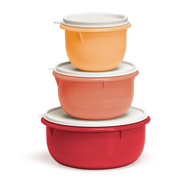 Tupperware® 3-pc Multipurpose Mixing Bowl Set for Food Prep and Storag