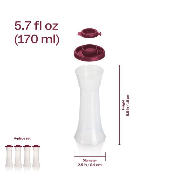 Hourglass Salt and Pepper Shakers | Large Set of 4 - Image 3