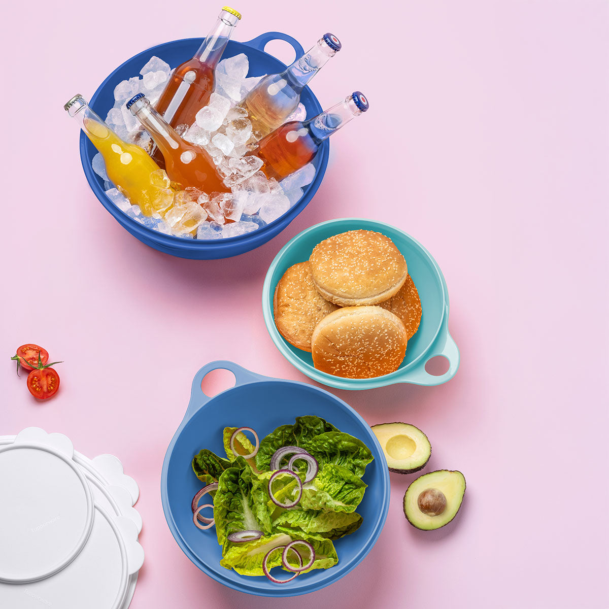 Tupperware® Thatsa® Bowls | Set of 3 | Airtight, Leakproof Mixing Bowl - Image 3